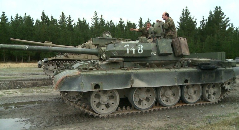 Tanque T-55 (foto) foi exportado para diversos lugares do mundo