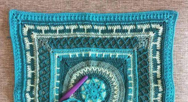 Tapete de crochê quadrado passo a passo