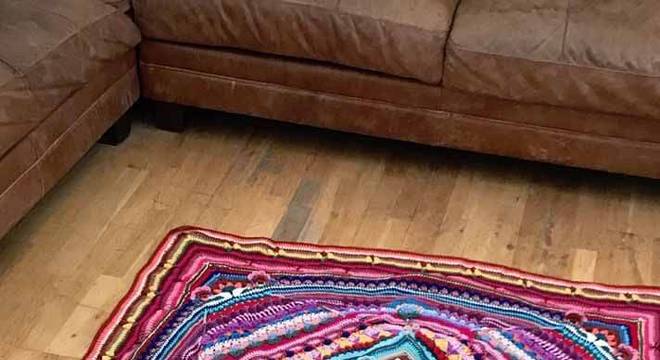 tapete de crochê quadrado passo a passo