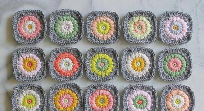 Tapete de crochê quadrado passo a passo