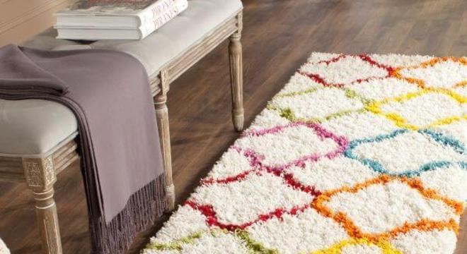 Tapete de frufru para sala moderna