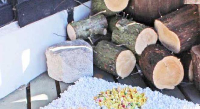 Tapete frufru colorido para sala