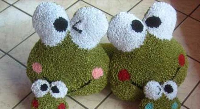 Tapete frufru de sapinho para usar no banheiro