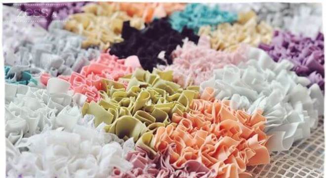 Tapete frufru geométrico