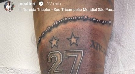 Calleri tatuou a Copa do Brasil