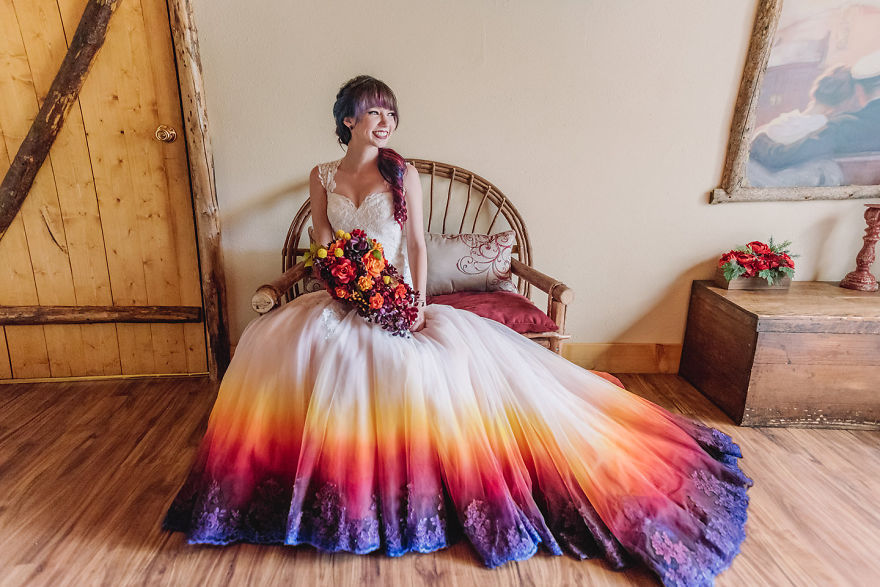 vestidos de noivas coloridos
