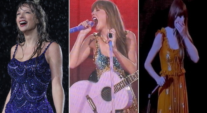 Taylor Swift já viveu alguns momentos inusitados no palco da 'The Eras Tour'
