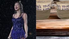 Fã tenta vender água de chuva do show de Taylor Swift por R$ 1,2 mil