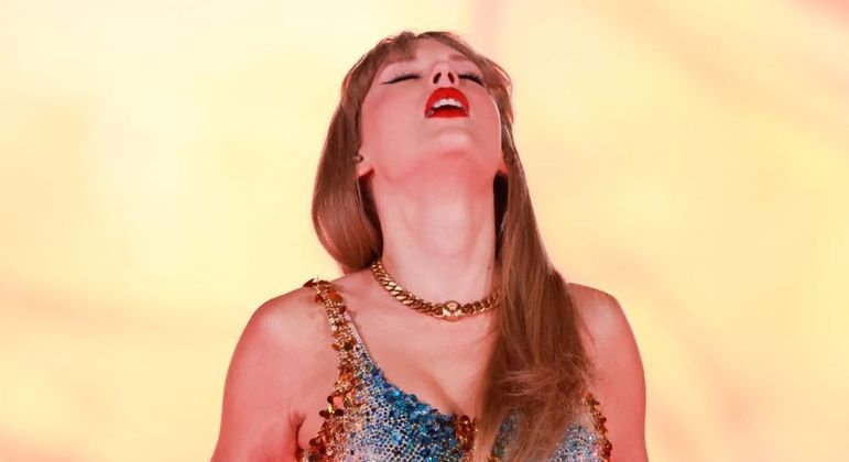 A cantora Taylor Swift está no Brasil para uma série de shows