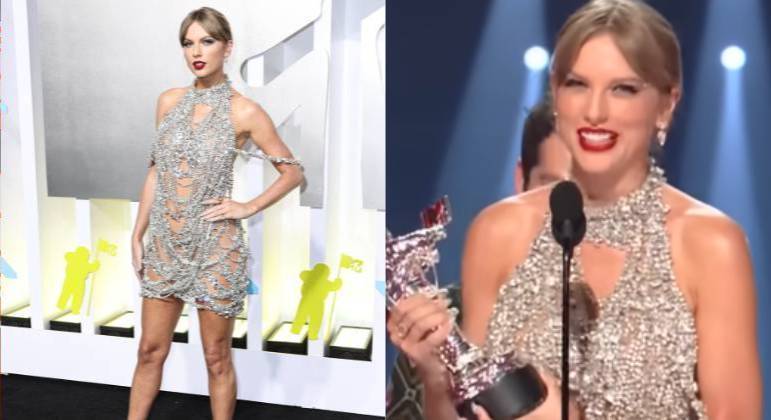 Anúncio inesperado do décimo álbumEnquanto os fãs esperavam uma próxima regravação dos primeiros discos após a chegada do Fearles e do Red Taylor's Version, em 2021, a cantora apareceu de surpresa no VMA deste ano e ganhou todos os holofotes. No momento em que recebeu o maior prêmio da noite, de Vídeo do Ano, Taylor anunciou a chegada de Midnights nesta sexta (21), sem dar detalhes, e deixou todos curiosos sobre o novo projeto