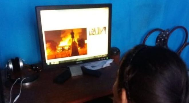Dhiovana ficou preocupada com os dinossauros e com os 'homens que dormiam' quando soube do incêndio do Museu Nacional 