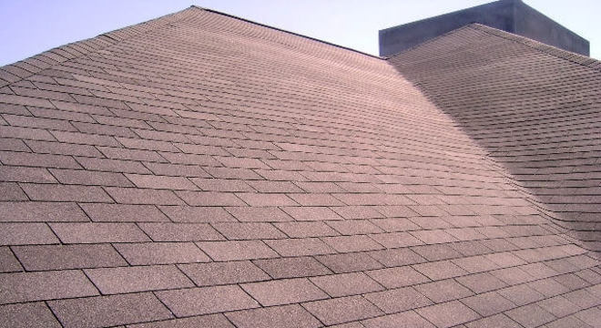 Telha shingle vermelha