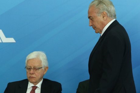 Temer e o ex-ministro Moreira Franco