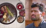 Os participantes colocaram a mão na massa e conseguiram finalizar os pratos!O primeiro a entregar o resultado foi Rubens Gonçalo. Ele recebeu o corte de carne 'bananinha', e fez a peça com legumes, carpaccio de beterraba, picles de cebola e molho de pimenta assada com coentro.O chef convidado adorou a forma simples como o carioca preparou o tempero dos legumes. Janaina Torres Rueda encheu Rubens de elogios: 'Eu me encantei com seu prato, é o prato que comi seu que mais gostei até agora!'