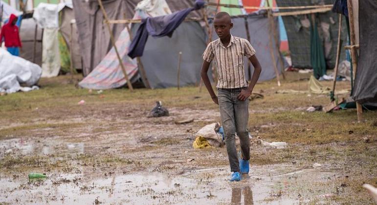 Mais de meio milha de crianças foram afetadas pelo terremoto que atingiu o Haiti