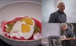 Já a carioca Bárbara Mattos foi a única a apresentar uma sobremesa. Mas, o doce não saiu como o planejado. A chef pretendia fazer um mousse de lichia, e como não conseguiu resfriar o creme a tempo, adaptou para espuma e serviu com crumble de amêndoas. Emmanuel Bassoleil alertou a chef sobre o uso do refrigerador: 'Poderia ter te ajudado bastante'.