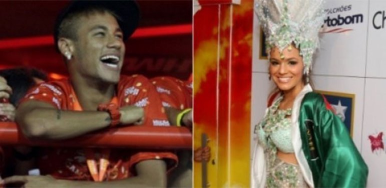 TEVE 'BRUMAR' - O Carnaval de 2013 foi marcante para Neymar. No seu último ano jogando pelo Santos, o craque brasileiro assumiu o romance com a atriz Bruna Marquezine momentos antes dela entrar na Sapucaí para desfilar pela Grande Rio.