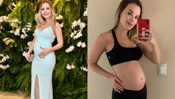 De festa a academia: os melhores looks de Thaeme na gravidez (Montagem R7/Reprodução/Instagram)