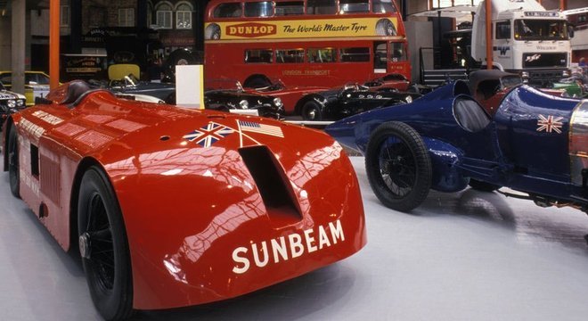 O Sunbeam 1,000hp está em exposição em um museu no Reino Unido