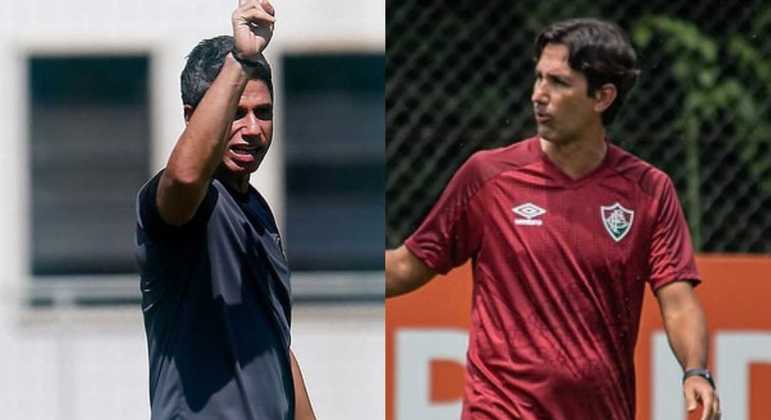 Thiago de Camillis e Ricardo Resende, técnicos de Botafogo e Fluminense
