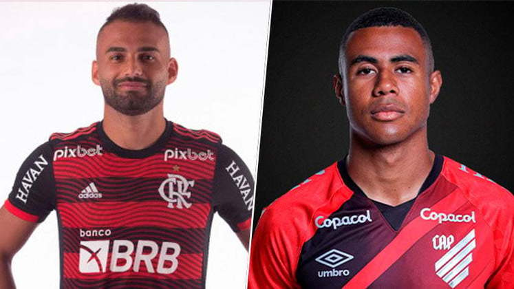 Thiago Maia (Flamengo) x Erick (Athletico-PR)