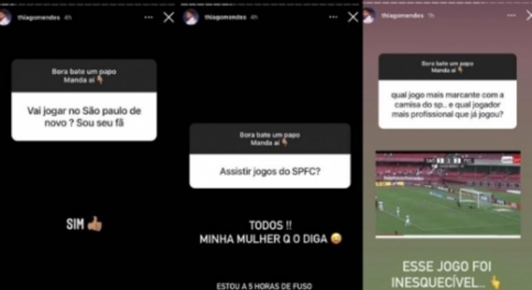 Thiago Mendes respondeu seguidores em seu Instagram