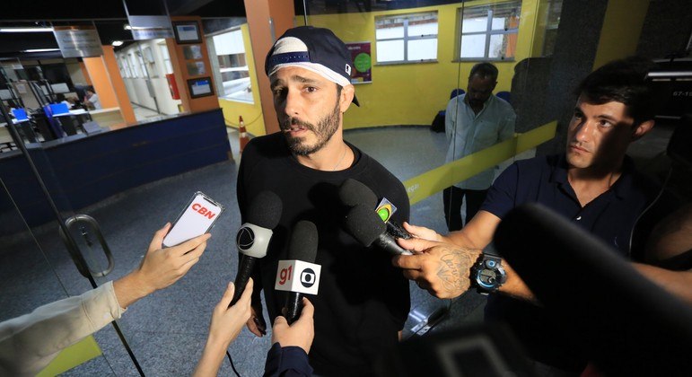 Thiago Rodrigues prestou depoimento depois de sofrer ferimento na cabeça