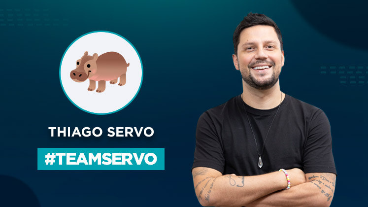 Thiago Servo escolheu o Hipopótamo como emoji porque se intitula 