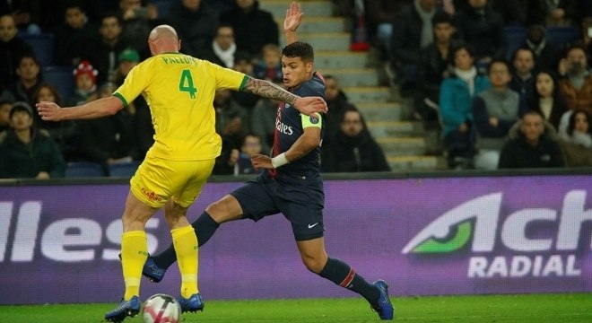 Thiago Silva jogou os 90 minutos da partida contra o Nantes