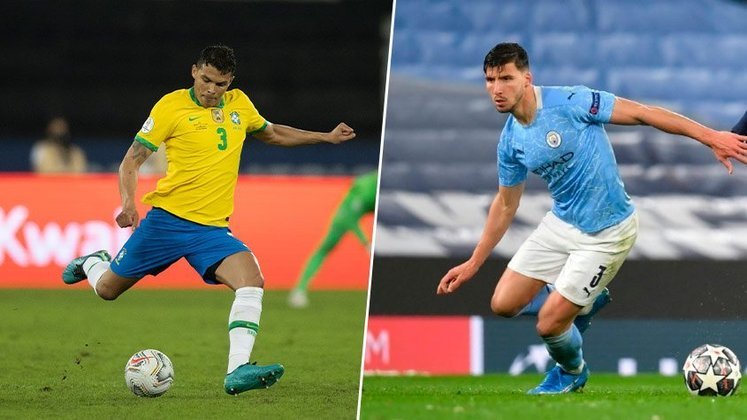 Thiago Silva (Brasil - Chelsea) x Rúben Dias (Portugal - Manchester City)