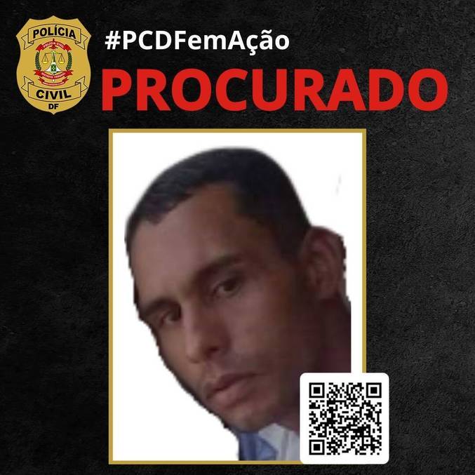 Tiago Nunes é procurado por esfaquear companheira no Gama; denúncia pode ser feita pelo 197

