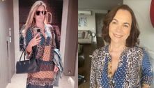 Ticiane Pinheiro us vestido que era da mãe de César Tralli: 'Saudades'