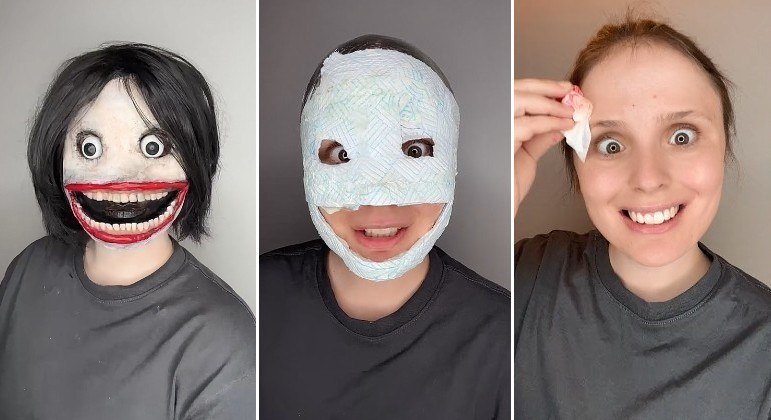 Tiktoker conquistou milhões de fãs na rede com maquiagens de terror