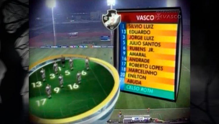 Time do Vasco de 2007, que ainda contava com o famoso volante Perdigão.