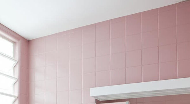 Tinta para azulejo de cozinha cor de rosa