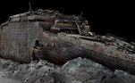 Novas, incríveis e revolucionárias imagens mostram os destroços do Titanic como nunca se viu. A empresa Magellan Ltd., especialista em mapeamento do fundo do mar, fez o primeiro escaneamento digital em tamanho real do navio todo. As imagens mostram toda a dimensão da embarcação, além de revelar detalhes incríveis que foram apenas exibidos de leve em fotos e vídeos feitos no passadoVídeo inédito do Titanic no fundo do mar mostra imagens inéditas do navio