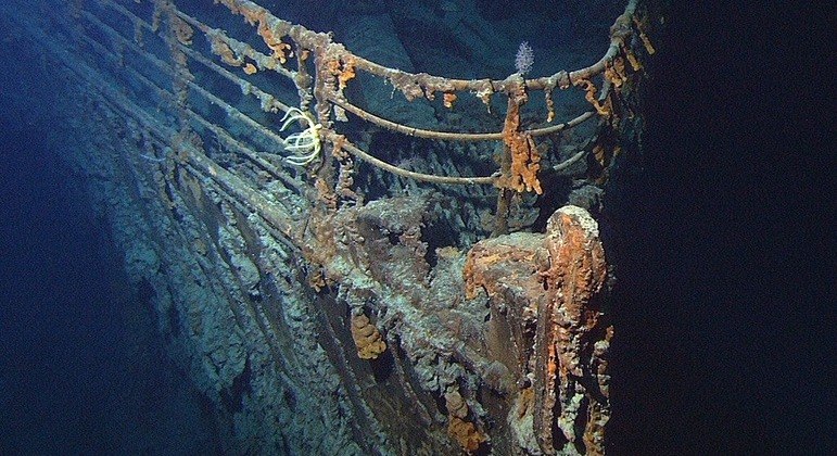 Proa do Titanic encontrada no fundo do mar