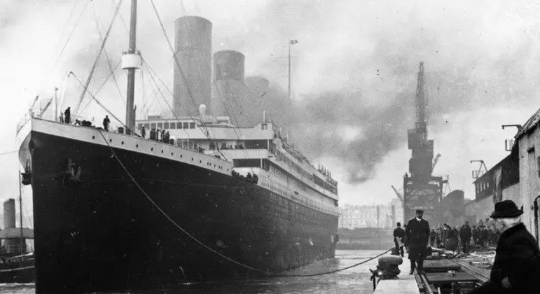 O Titanic, em 1912
