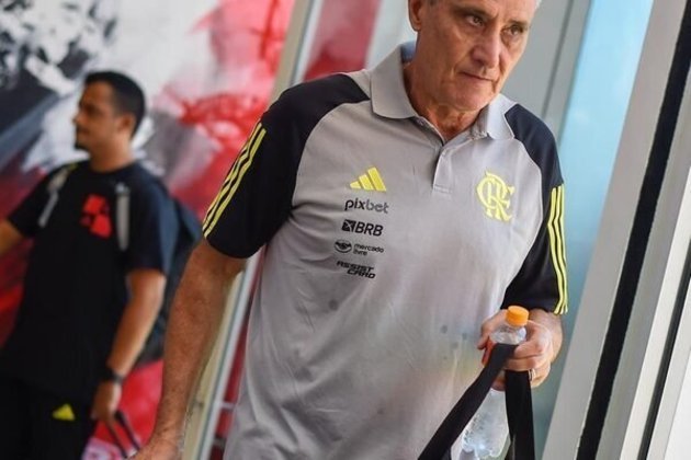 TITE: o treinador rubro-negro aproveitou o amistosos para fazer testes e pareceu estar satisfeito com o que viu. - Nota: 7,5 - Foto: Marcelo Cortes/Flamengo