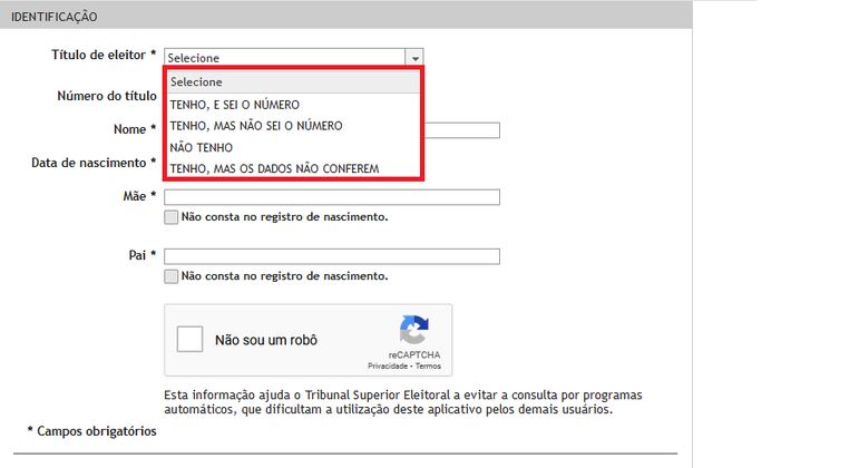 Atendimento on-line - Título Net — Tribunal Regional Eleitoral de Minas  Gerais