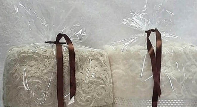 toalha bordada com nome para presente de formatura 