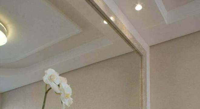 toalha de lavabo - lavabo com espelho embutido 