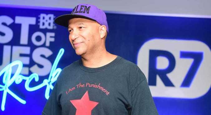 Tom Morello conversou com o R7 durante o festival Best of Blues and Rock