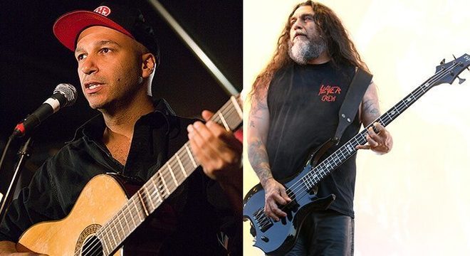 Tom Morello (Rage Against the Machine) e Tom Araya (Slayer)