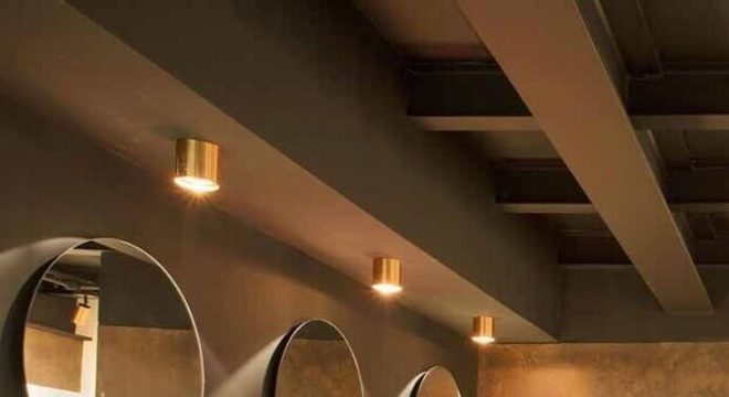 tonel tambor decorativo colorido para banheiro moderno 