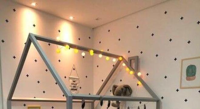 tons de cinza também são lindos para usar na decoração da cama casinha