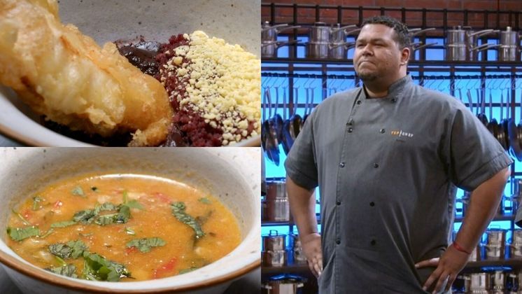 De volta ao jogo, Arturo conquistou sua primeira Faca de Ouro, com ingredientes regionais: açaí, peixe e farinha de Bragança! 