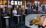 O Teste de Fogo foi acirrado na cozinha do Top Chef Brasil! Valendo R$ 30 mil aos vencedores, a prova foi feita em grupos. Cada equipe precisava entregar um menu completo com técnicas e sabores opostos. Confira!
