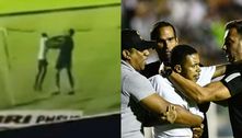 Torcedor invade campo e agride goleiro do Figueirense com soco no rosto; veja o vídeo