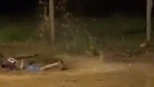 Flamenguista mergulha em poça de lama para comemorar título; veja
